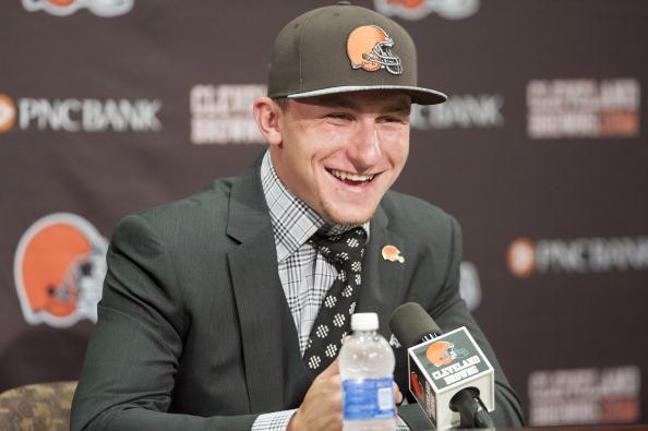 Johnny Manziel and the Browns win the first round of the 2014 NFL Draft
