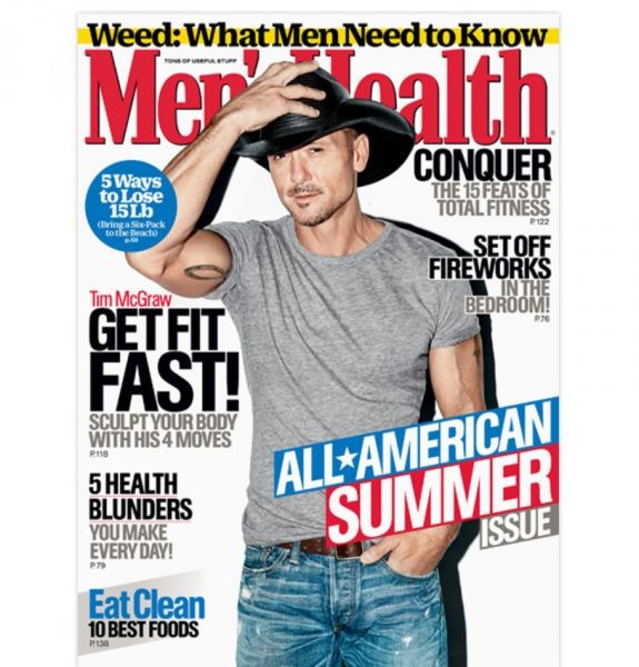 Tim McGraw covers new Men's Health, opens up about party past and future body