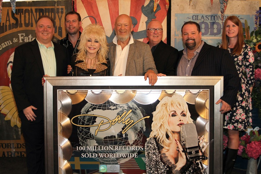Dolly Parton honored for 100 million albums sold