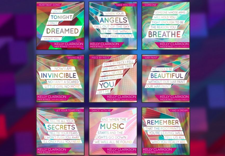 Kelly Clarkson shares song lyrics from new album 'Piece by Piece' AXS