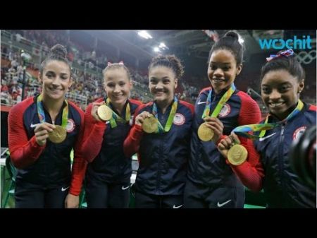 USA women's gymnastics team makes history with sharp lead over gold medal win