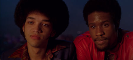 Shao and Zeke in The Get Down share a moment pondering their reign. 
