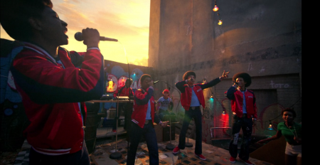 The Get Down Brothers in action. 
