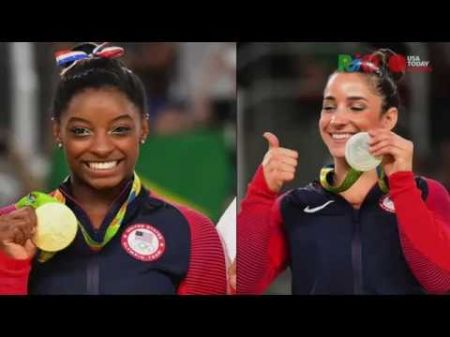 Simone Biles and Aly Raisman take another one-two gold and silver medal on floor exercise