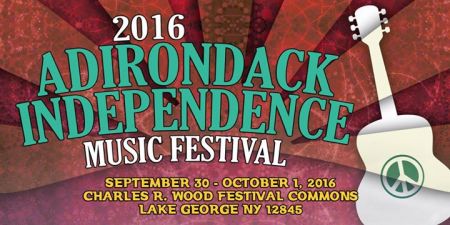 The logo for the 2016 Adirondack Independence Music Festival.
