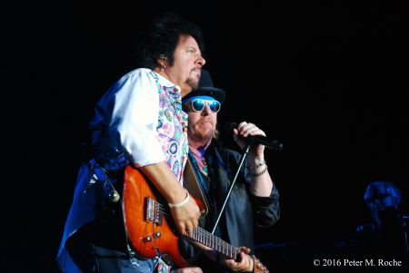 Steve Lukather and Joseph Williams of Toto.
