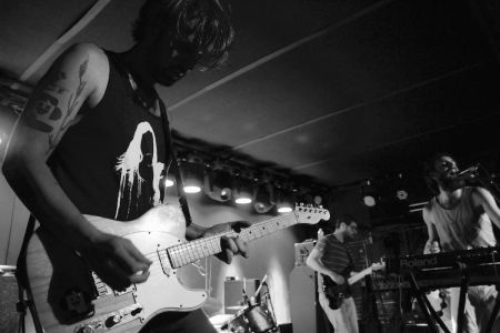 Legs perform at Mercury Lounge in New York City on Saturday night
