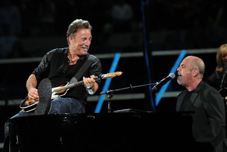 Billy Joel revealed that he built the motorcycle on which Bruce Springsteen broke down last week. 
